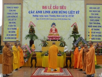 Phật giáo ĐakLak cầu siêu các anh linh anh hùng liệt sĩ