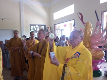 Chùa Phú Thọ - Quảng Nam tổ chức lễ an vị tượng Phật