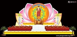 Mẫu thiết kế Lễ đài vía Phật  A Di Đà