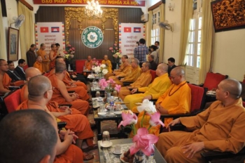 Đoàn Phật giáo Vương Quốc Campuchia sang thăm chính thức Việt Nam