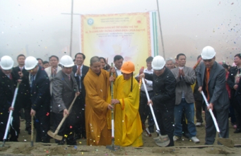 Nghệ An: Khởi công xây dựng Chính điện chùa Đại Tuệ