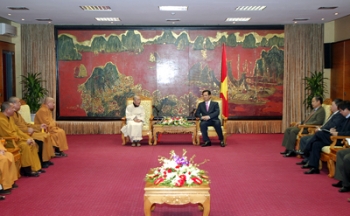 Thủ tướng tiếp đoàn Ban Thường trực Hội đồng Trị sự Giáo hội Phật giáo Việt Nam