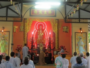 Chùa Sắc tứ Minh Thiện tổ chức khóa tu “Một ngày an lạc”- lần thứ 45