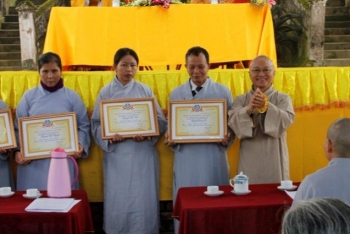 Chùa Am Đức Thọ tổng kết công tác Phật sự và lễ tuyên dương công đức