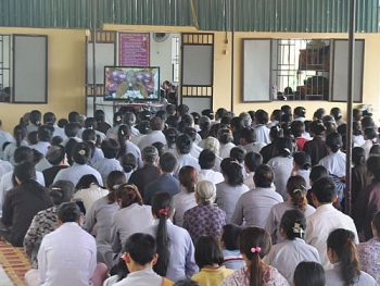 Nghệ An: Chùa Cổ Am hơn 500 Phật tử về tu học