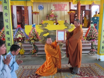 Chùa Ba Phong Quảng Nam công bố Quyết định bổ nhiệm trụ trì