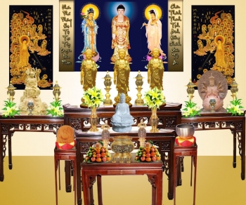 Người Phật tử tại gia nên lập bàn thờ Phật như thế nào?