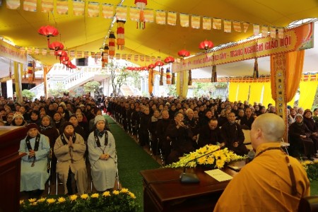 Hòa thượng Thích Bảo Nghiêm thuyết giảng tại chùa Vọng Cung