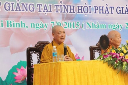 Thái Bình: HT.Thích Bảo Nghiêm thuyết giảng cho Tăng, Ni an cư trong tỉnh