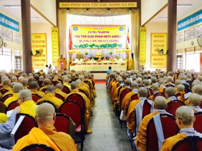 Bình Dương: HT. Thích Thiện Nhơn thuyết giảng tại trường hạ tổ đình Hội Khánh