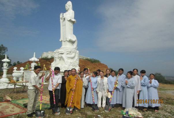  Khởi công xây dựng lầu chuông, lầu trống tại chùa An Thái
