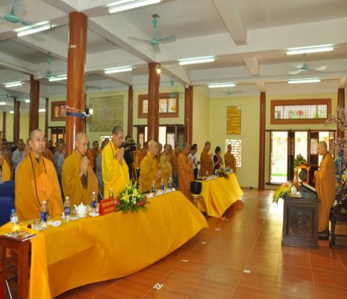 Lễ khai pháp khóa hạ an cư tại trường Trung cấp Phật học Hà Nội PL2561
