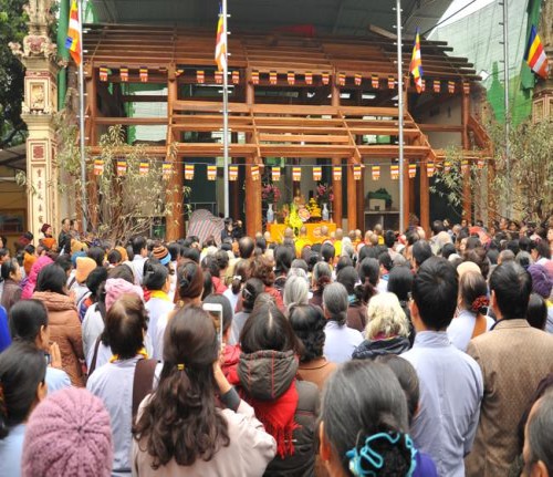 Hà Nội: Lễ thượng lương Đại hùng bảo điện, đúc đại hồng chung chùa Bằng