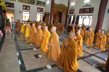 Gia Lai: Chư Tăng trang nghiêm tác pháp Tự tứ
