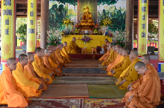 Hà Tĩnh: Lễ tự tứ mãn hạ tại Hạ trường Tùng Lâm Thanh Lương PL 2558