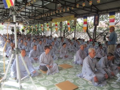 Chùa Sắc Tứ Minh Thiện tổ chức khóa tu niệm Phật lần thứ 63