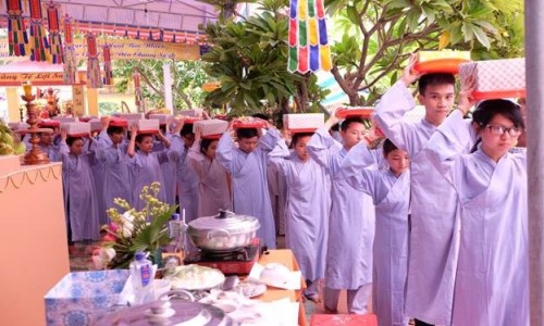  Nghệ An: Trai đàn chẩn tế, cúng dường trai Tăng tại chùa Phúc Mỹ