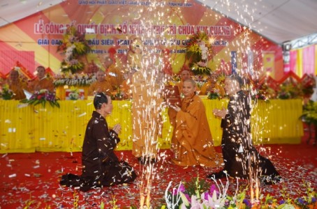 Lễ bổ nhiệm trụ trì chùa Kim Quang, Hà Tĩnh
