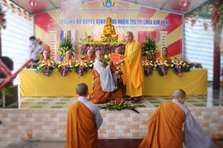  Lễ bổ nhiệm trụ trì chùa Kim Liên Hà Tĩnh