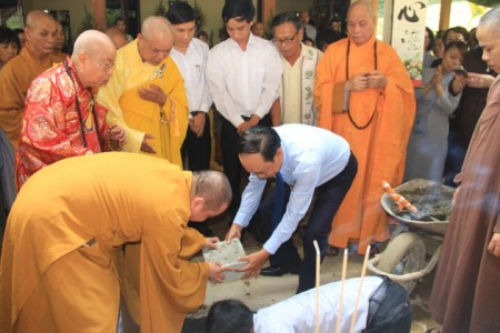 Đà Nẵng: Lễ đặt đá xây dựng chùa Bảo Tịnh