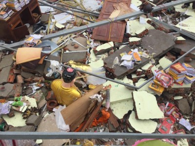 Khánh Hòa: Bão số 12 tàn phá nặng nề một số ngôi chùa