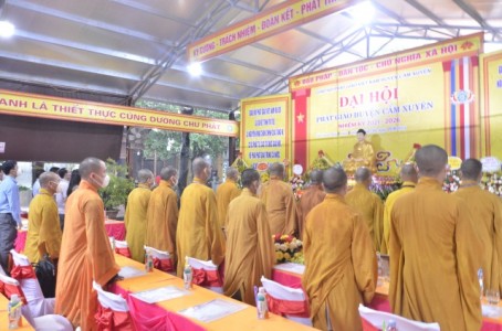 Hà Tĩnh: Đại hội đại biểu Phật giáo huyện Cẩm Xuyên nhiệm kỳ 2021-2026