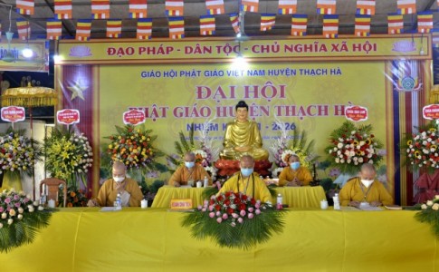 Hà Tĩnh: Đại hội đại biểu Phật giáo huyện Thạch Hà nhiệm kỳ 2021 -2026
