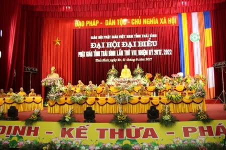 Thái Bình: Trọng thể tổ chức Đại hội Đại biểu Phật giáo tỉnh nhiệm kỳ 2017 - 2022