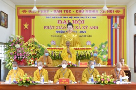 Hà Tĩnh: Đại hội đại biểu Phật giáo Thị xã Kỳ Anh nhiệm kỳ 2021-2026