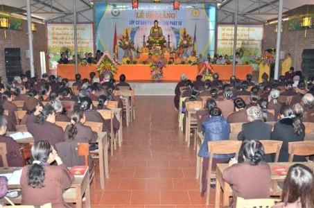 Lễ bế giảng lớp Bồi dưỡng hoằng pháp cho Phật tử tỉnh Phú Thọ