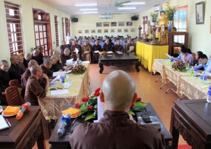 Hà Tĩnh: Hội nghị về tổ chức Tuần lễ Phật đản và An cư kết hạ PL 2562
