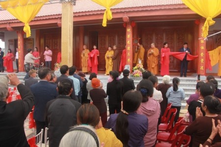 Thái Bình: Khánh thành chùa Nguyệt Quang sau 05 năm xây dựng