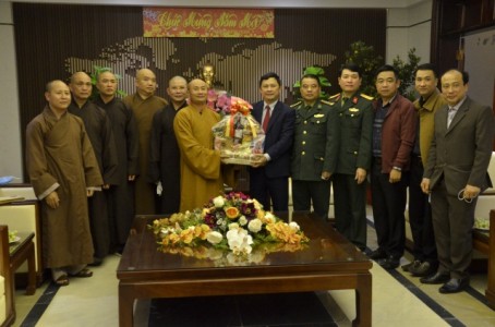 Hà Tĩnh: Phật giáo tỉnh chúc Tết Tân Sửu các cơ quan chính quyền