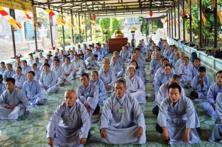 Khánh Hòa: Khóa tu niệm Phật một ngày lần thứ 88 tại chùa Sắc Tứ Minh Thiện