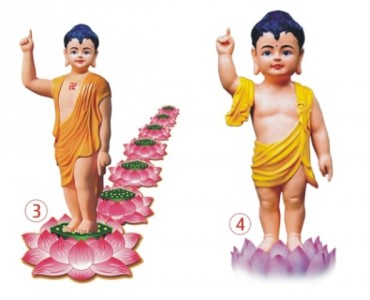 Tôn ảnh Đức Phật đản sanh dùng in ấn