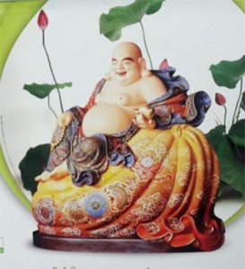 Có nên sử dụng tranh tượng Phật Di Lặc cầm vàng thỏi ?