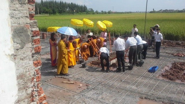 Lễ động thổ xây dựng  nhà Tổ và giảng đường Tổ đình Nguyệt Quang Thái Bình