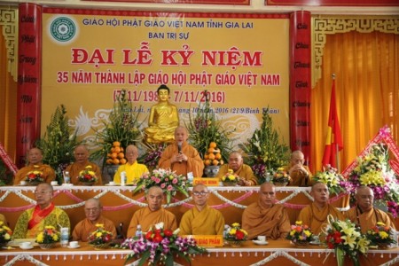 Phật giáo Gia Lai tổ chức lễ kỷ niệm 35 năm thành lập GHPGVN