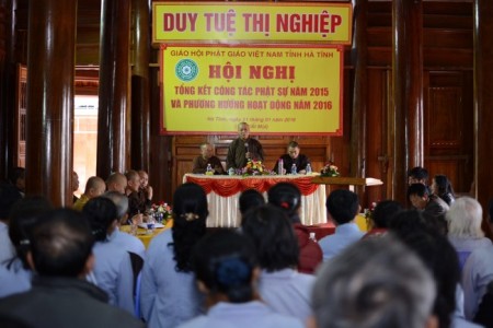 Hà Tĩnh: Hội nghị tổng kết Phật sự năm 2015