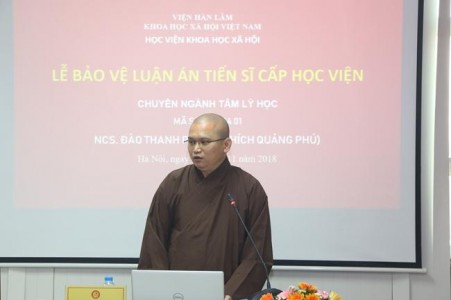 Hà Nội: Đại đức Thích Quảng Phú bảo vệ luận án Tiến sĩ
