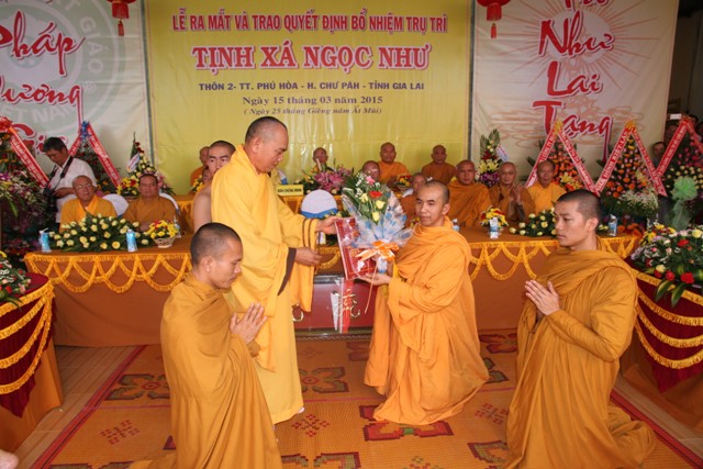 Lễ bổ nhiệm trụ trì Tịnh xá Ngọc Như Gia Lai