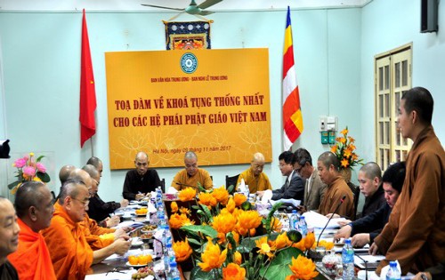 Hà Nội: Tọa đàm về việc thống nhất khóa tụng chung cho các hệ phái PGVN