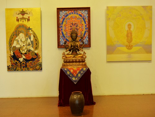 Khai mạc t̉riển lãm phòng t̉ranh Mỹ t̉huật̉ Phật̉ giáo Đương đại