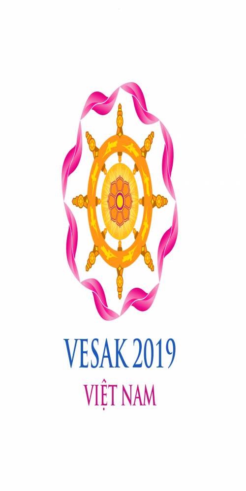 Bandroll, banner, bộ nhận diện đại lễ Vesak 2019