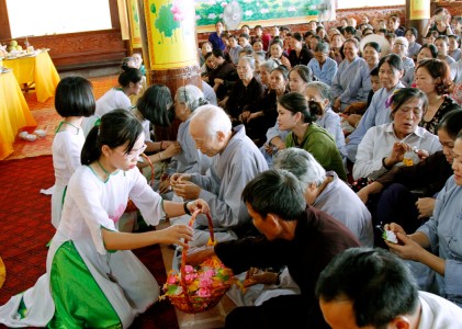 Hà Tĩnh: Lễ vu lan báo hiếu và giổ Tổ tại chùa Thanh Lương