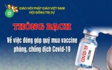 Thông bạch: Về việc đóng góp quỹ mua vaccine phòng, chống dịch Covid-19